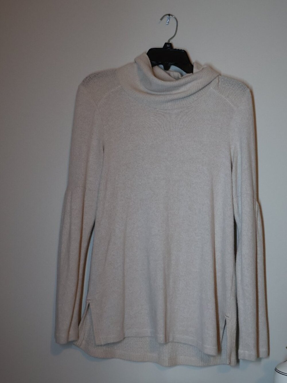 Anthropologie Monday Tuesday Wednesday Thursday Friday... Tan Sweater Cowl neck